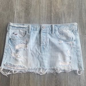 Hollister distressed Jean skirt